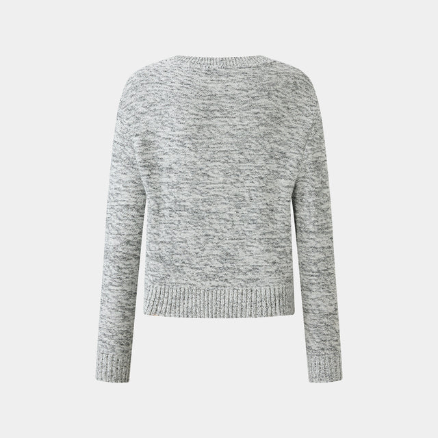 Ports 1961 ASH GREY CASHMERE WOOL KNITWEAR QUARRY ASH MIX