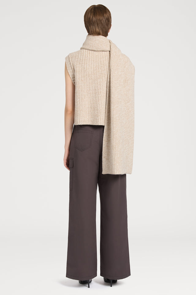 Ports 1961 BEIGE CASHMERE WOOL KNITWEAR T53-BROWN MIX
