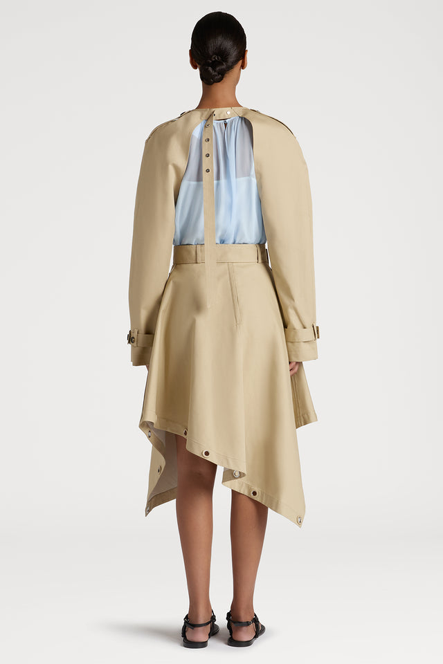 Ports 1961 BEIGE CHIC BUTTONED CAPE JACKET 512-BEIGE