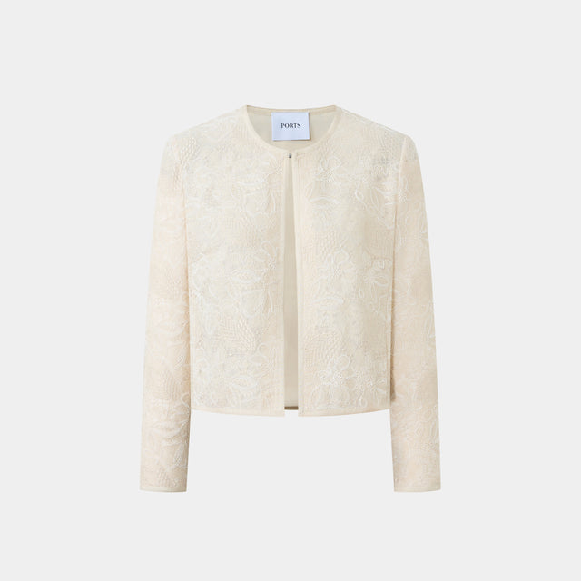 ports 1961 BLOSSOM CHIC CREAM JACKET FROSTED ALMOND