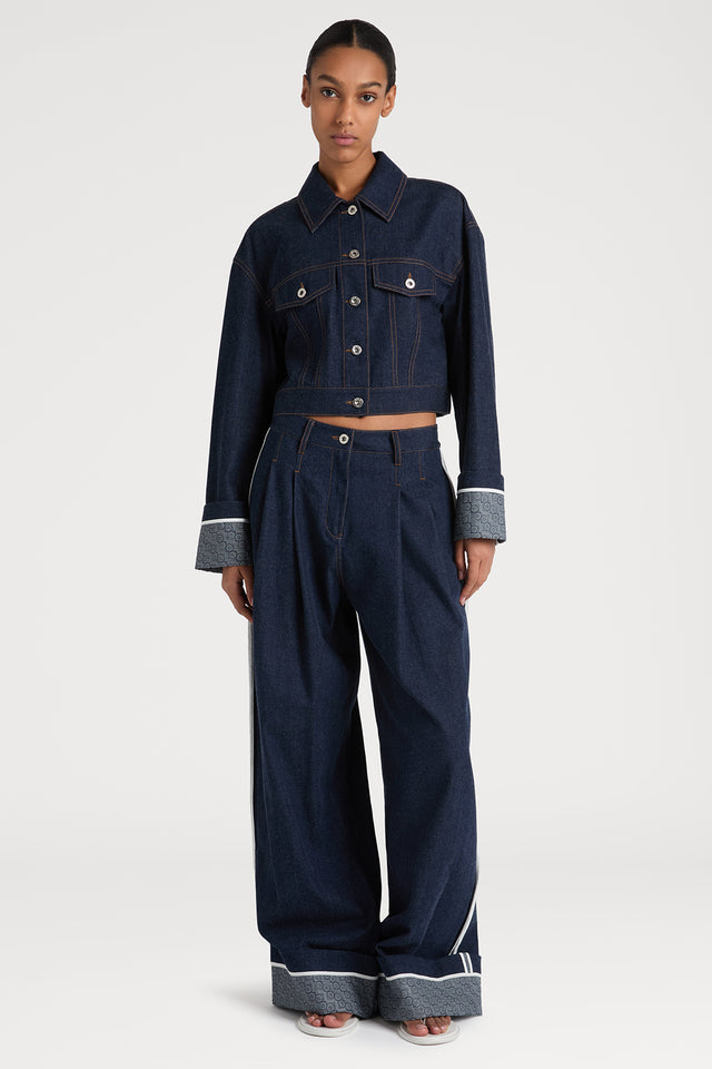 Ports 1961 BLUE HORIZON WIDE-LEG DENIM 866-BLUE JEANS