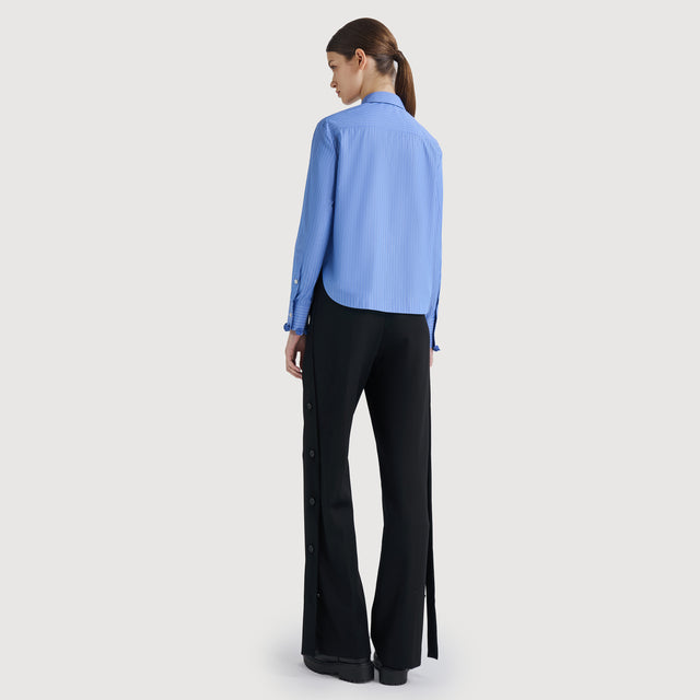 Ports 1961 Charming Pom Pom Shirt - Blue & White 081-Blue And White