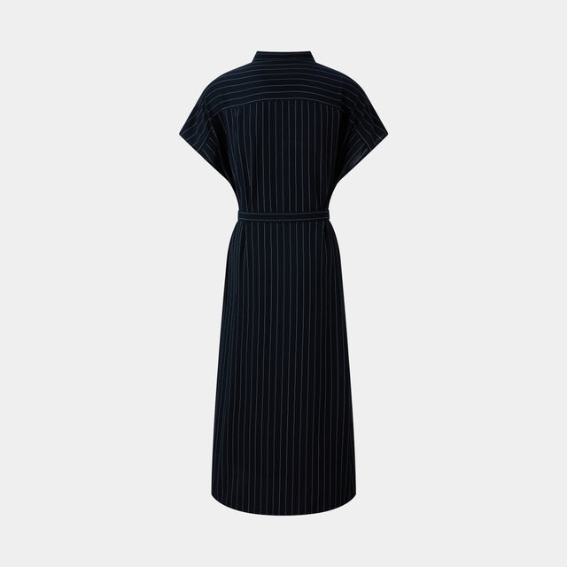 Ports 1961 CHIC NAVY STRIPE SHIRT DRESS EFFORTLESSLY STYLISH FOR EVERY OCCASION NAVY STRIPE