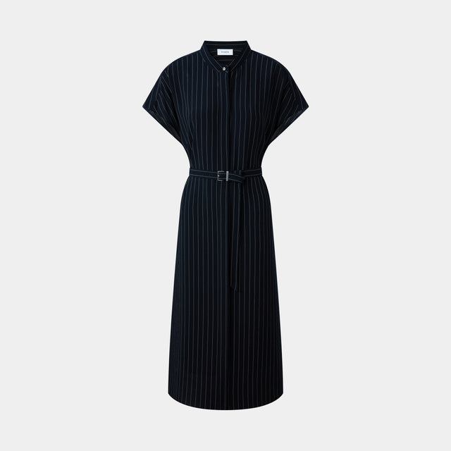 ports 1961 CHIC NAVY STRIPE SHIRT DRESS EFFORTLESSLY STYLISH FOR EVERY OCCASION NAVY STRIPE