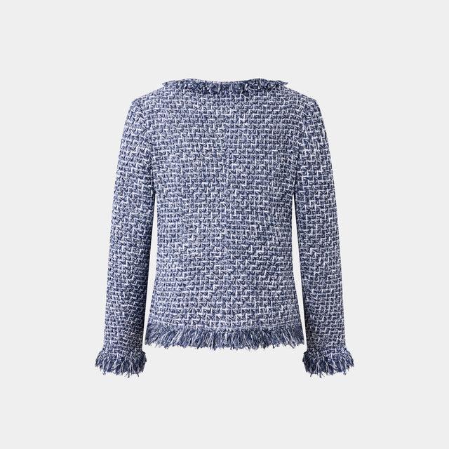 Ports 1961 CHIC VIOLET TWEED JACKET A VIBRANT TOUCH OF ELEGANCE VIOLET FEMME MIX