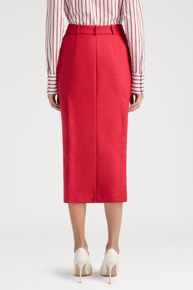 Ports 1961 CLASSIC ELEGANCE A-LINE SKIRT 410-BRIGHT RED