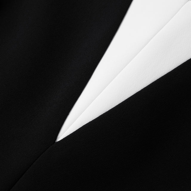 Ports 1961 CLASSIC ESSENTIAL LITTLE BLACK DRESS WITH WHITE CONTRAST BLACK