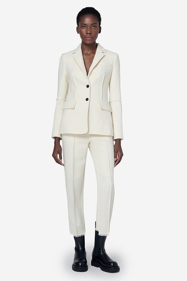 Ports 1961 CONTRAST BUTTON DETAILS BLAZER OFF WHITE