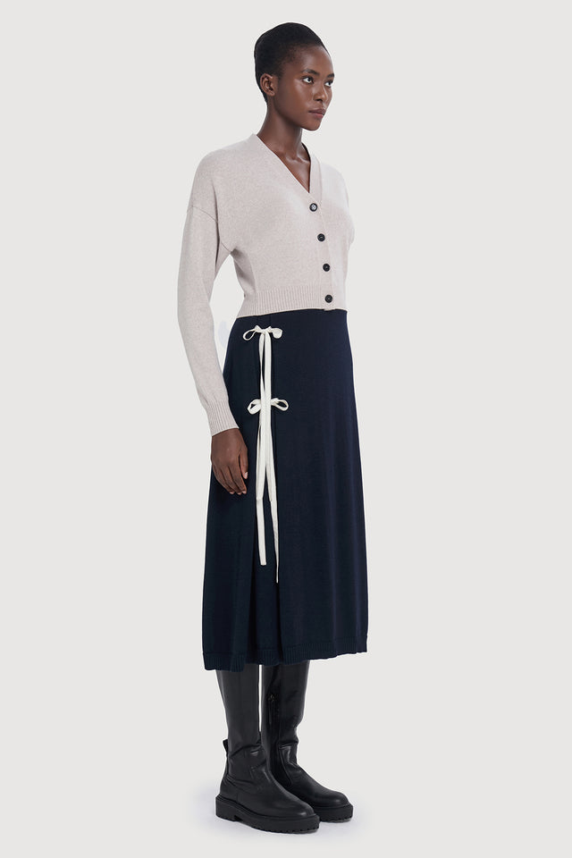 Ports 1961 Cozy Knitwear With Tone On Tone Buttons 907-PEARL