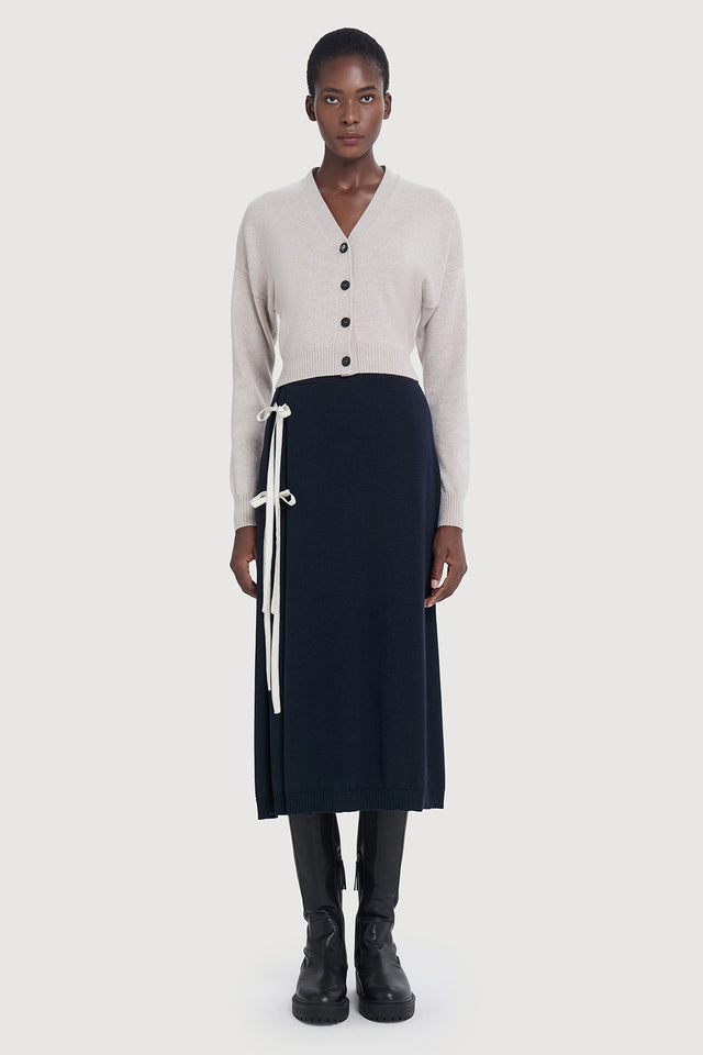 ports 1961 Cozy Knitwear With Tone on Tone Buttons 907-PEARL