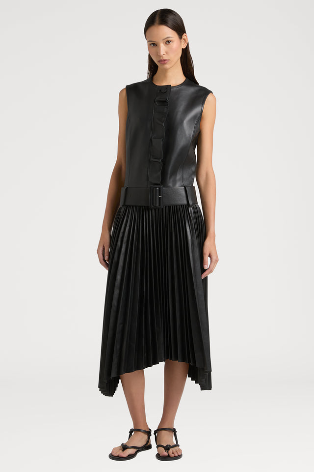 Ports 1961 EFFORTLESS ELEGANCE IN LEATHER DRESS 999-BLACK