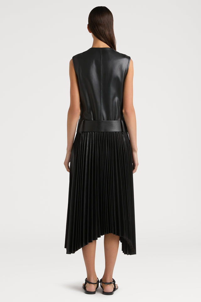 Ports 1961 EFFORTLESS ELEGANCE IN LEATHER DRESS 999-BLACK