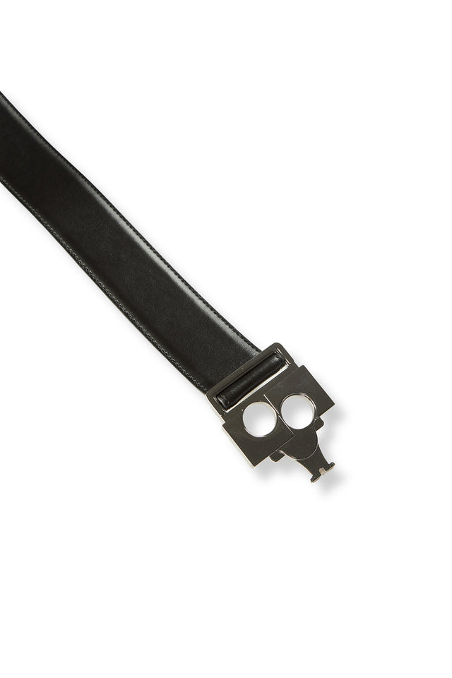 Ports 1961 ELEGANT EDGE - THE BLACK LEATHER BELT BLACK