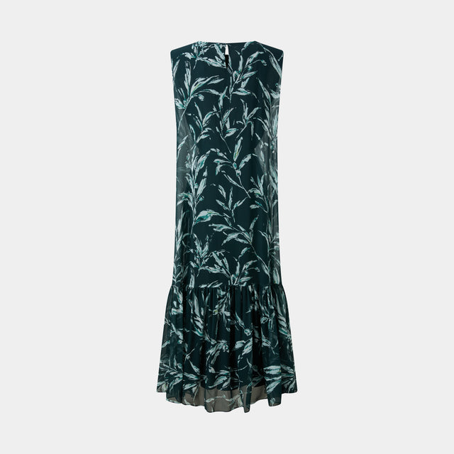 Ports 1961 ENCHANTING FOREST FLORAL PRINTED DRESS A CELEBRATION OF NATURE'S BEAUTY DEEP FOREST PRT