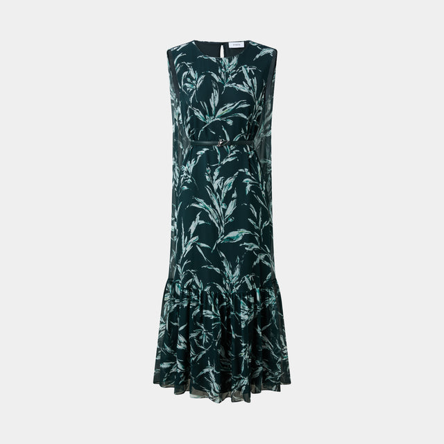 ports 1961 ENCHANTING FOREST FLORAL PRINTED DRESS A CELEBRATION OF NATURE'S BEAUTY DEEP FOREST PRT
