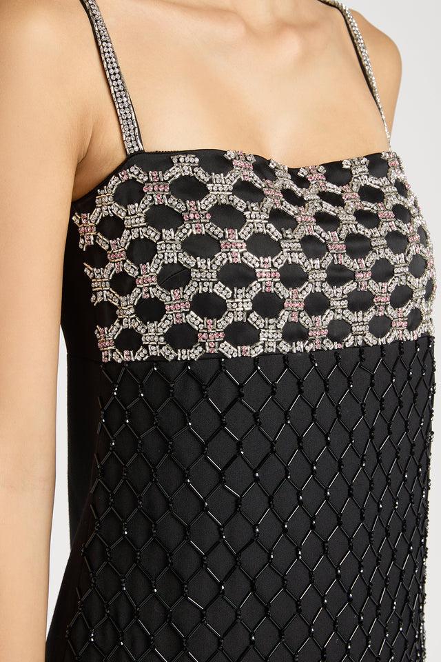 Ports 1961 EXQUISITE STRAP-STYLE GOWN ILLUMINATING ELEGANCE & CAPTIVATING GLAMOUR 999-BLACK