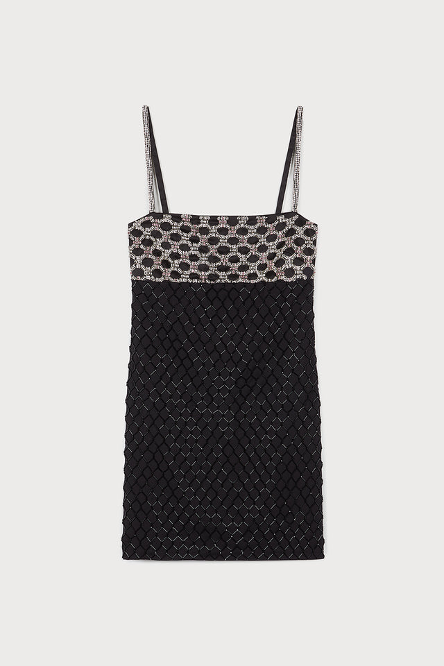 ports 1961 EXQUISITE STRAP-STYLE GOWN ILLUMINATING ELEGANCE & CAPTIVATING GLAMOUR 999-BLACK