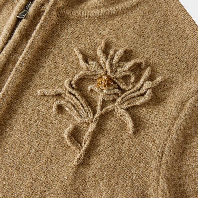 Ports 1961 FLORAL EMBROIDERED HOODIE SUNSET CASTLE MIX