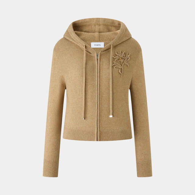 ports 1961 FLORAL EMBROIDERED HOODIE SUNSET CASTLE MIX