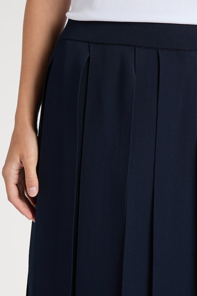Ports 1961 NAVY SKIRT FEATURING PANEL DETAILS 899-NAVY