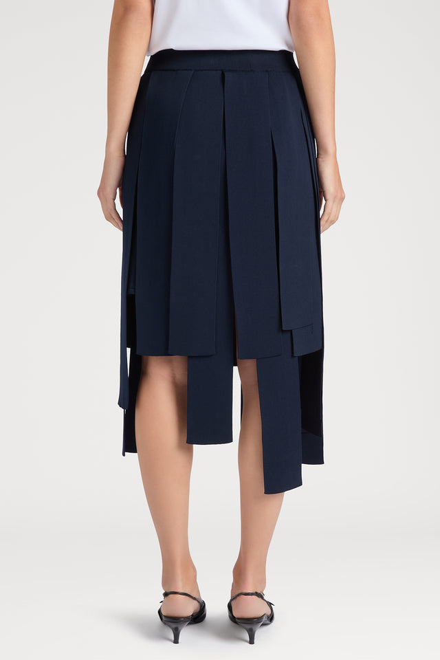 Ports 1961 NAVY SKIRT FEATURING PANEL DETAILS 899-NAVY