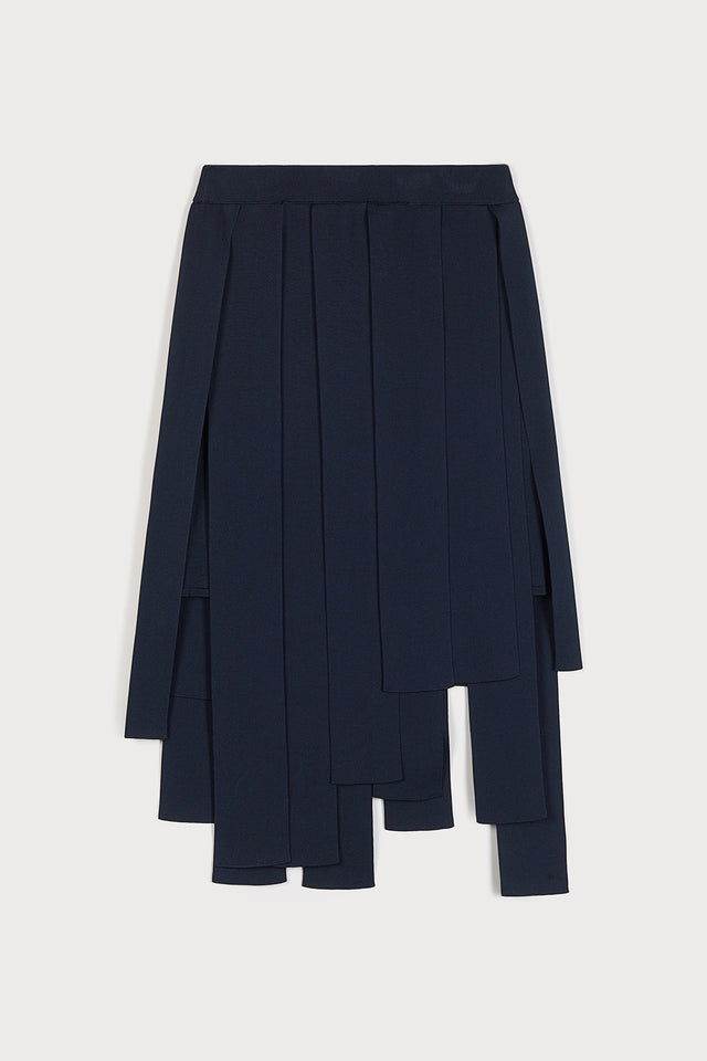 ports 1961 NAVY SKIRT FEATURING PANEL DETAILS 899-NAVY