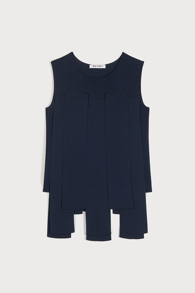 ports 1961 NAVY TOP FEATURING PANEL DETAILS 899-NAVY