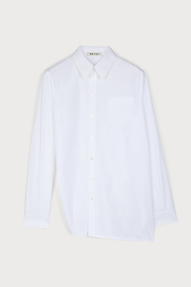 ports 1961 No. 10 ~ IRREGULAR WHITE SHIRT 110-OPTIC WHITE
