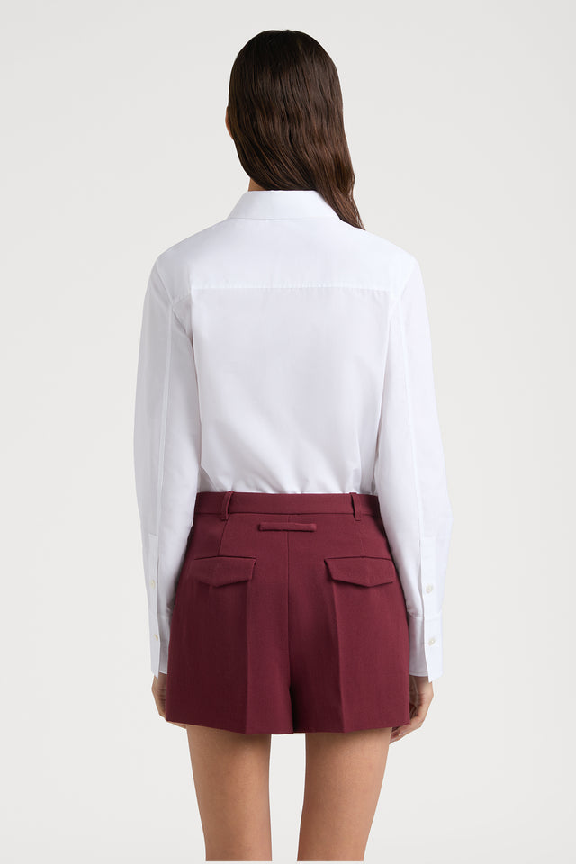 Ports 1961 No. 10 ~ PORTS 1961 SIGNATURE WRAP SHIRT ADORNED WITH RIBBON TIE 110-WHITE