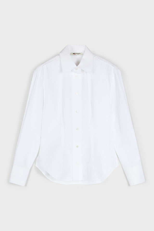 ports 1961 No. 10 ~ REFINED COMFORT BUTTON-UP SHIRT 110-OPTIC WHITE