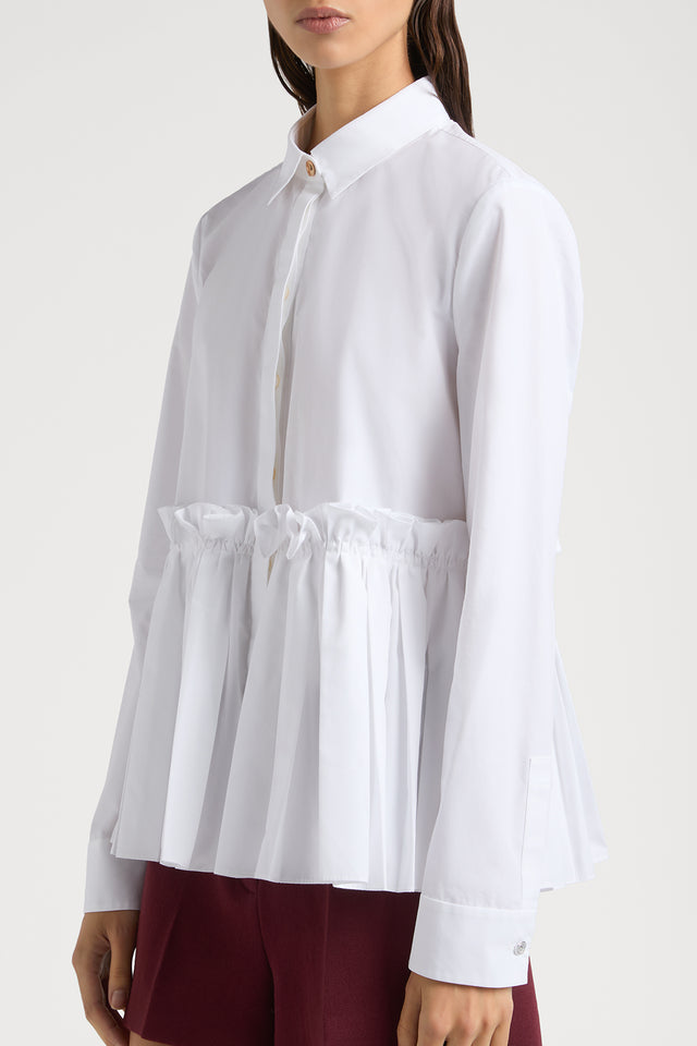 Ports 1961 No. 10 ~ SIGNATURE PORTS 1961 RUFFLE SHIRT OF DISTINCTION 110-WHITE