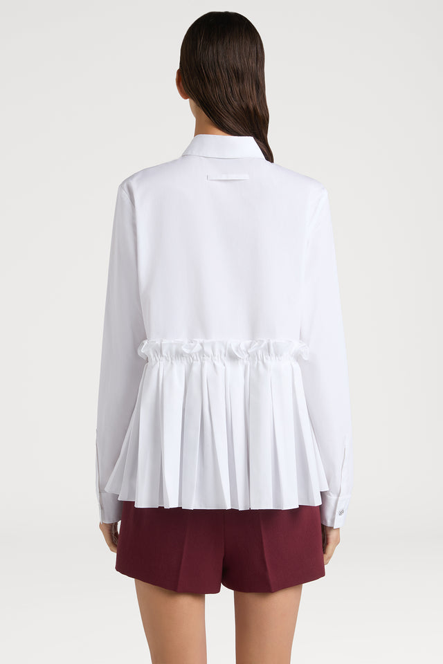 Ports 1961 No. 10 ~ SIGNATURE PORTS 1961 RUFFLE SHIRT OF DISTINCTION 110-WHITE
