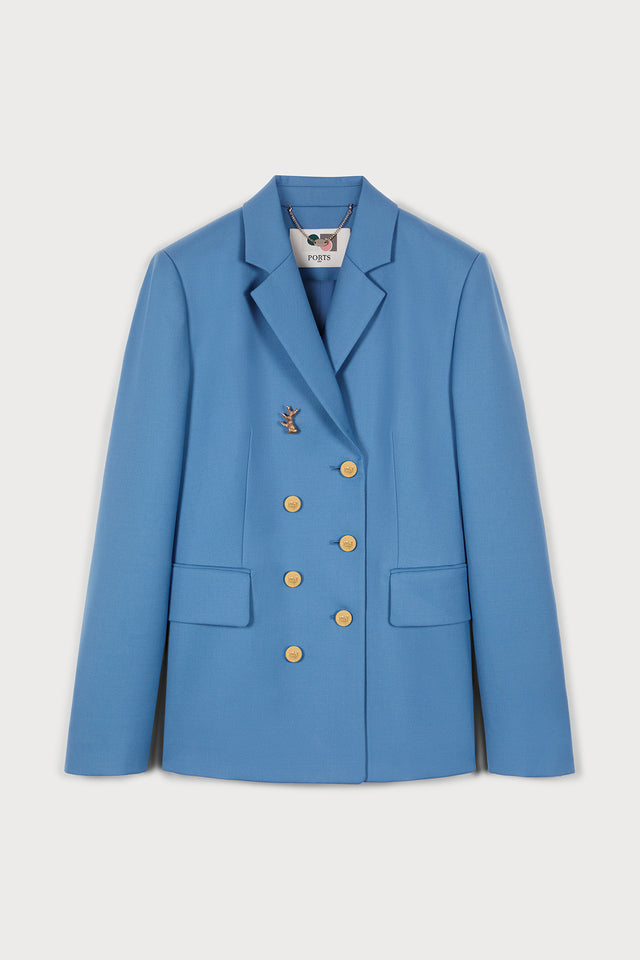 ports 1961 OPULENT PORTS 1961 BLAZER IN CERULEAN 836-CERULEAN