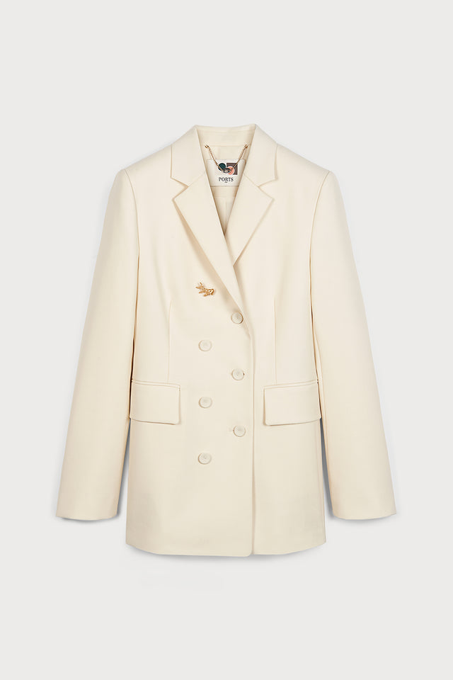 ports 1961 OPULENT PORTS 1961 BLAZER IN IVORY 171-IVORY