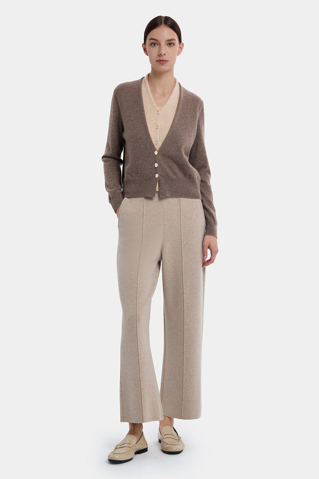 ports 1961 2-IN-1 CASHMERE CARDIGAN FROSTED ALMOND