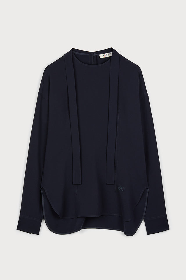 ports 1961 ALL-DAY NAVY BLOUSE 899-NAVY
