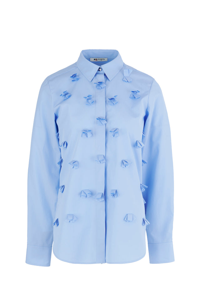 ports 1961 Allover Pom Pom Shirt 832-Greu