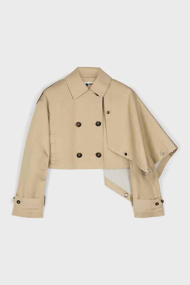 ports 1961 ASYMMETRIC TRENCH DELIGHT 512-BEIGE