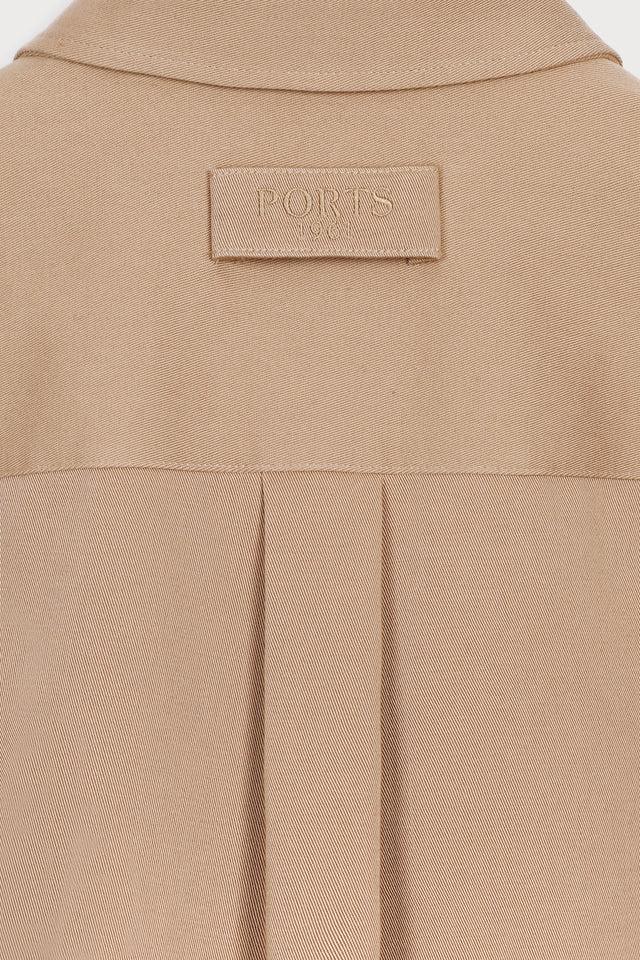 Ports 1961 BEIGE CARGO SHIRT 548-CAMEL