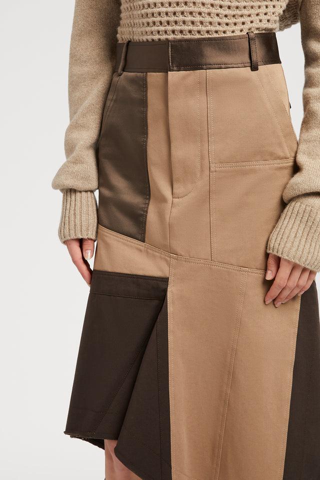 Ports 1961 BEIGE CARGO SKIRT 548-CAMEL