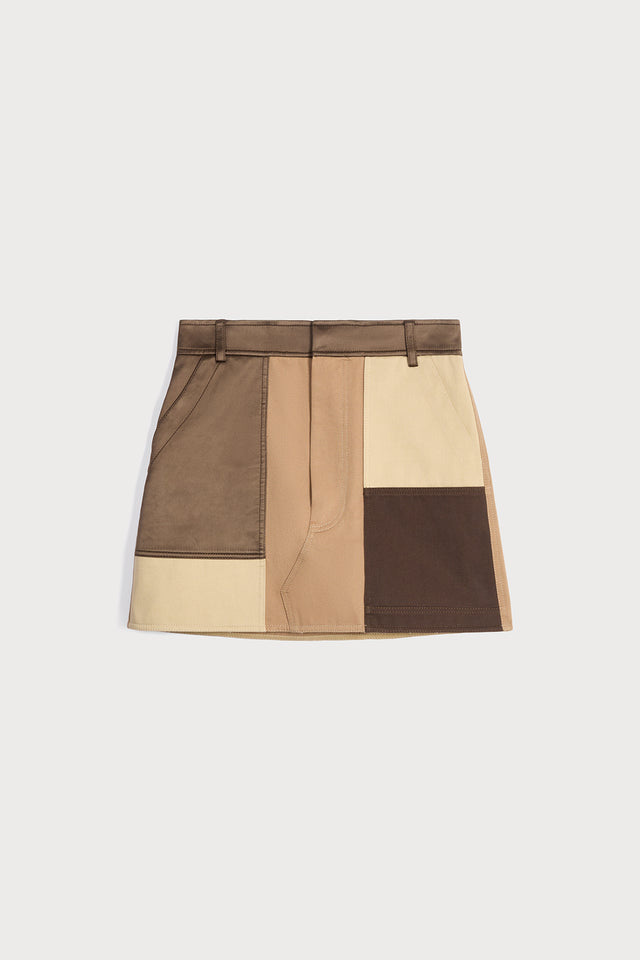 ports 1961 BEIGE CARGO SKIRT 548-CAMEL