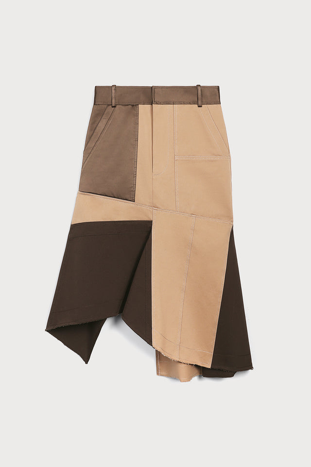 ports 1961 BEIGE CARGO SKIRT 548-CAMEL