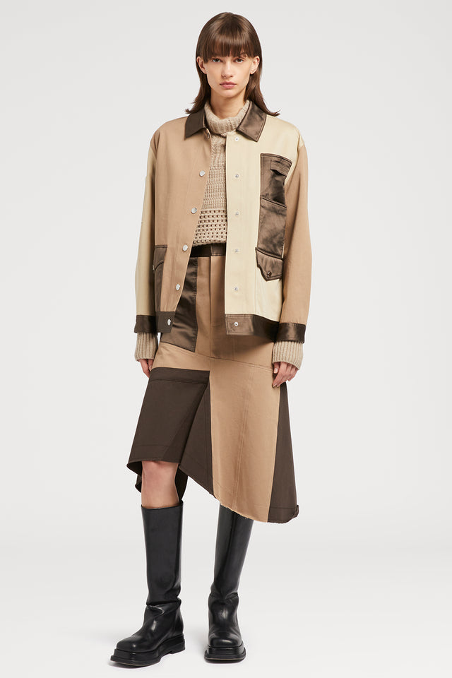 Ports 1961 BEIGE PARKA JACKET 037-CAMEL MULTI
