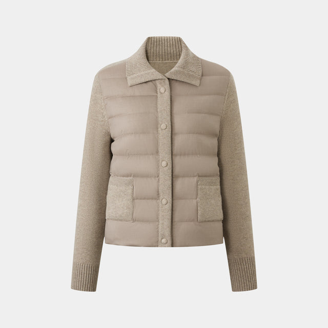 ports 1961 BEIGE WOOL-CASHMERE JACKET TAUPE