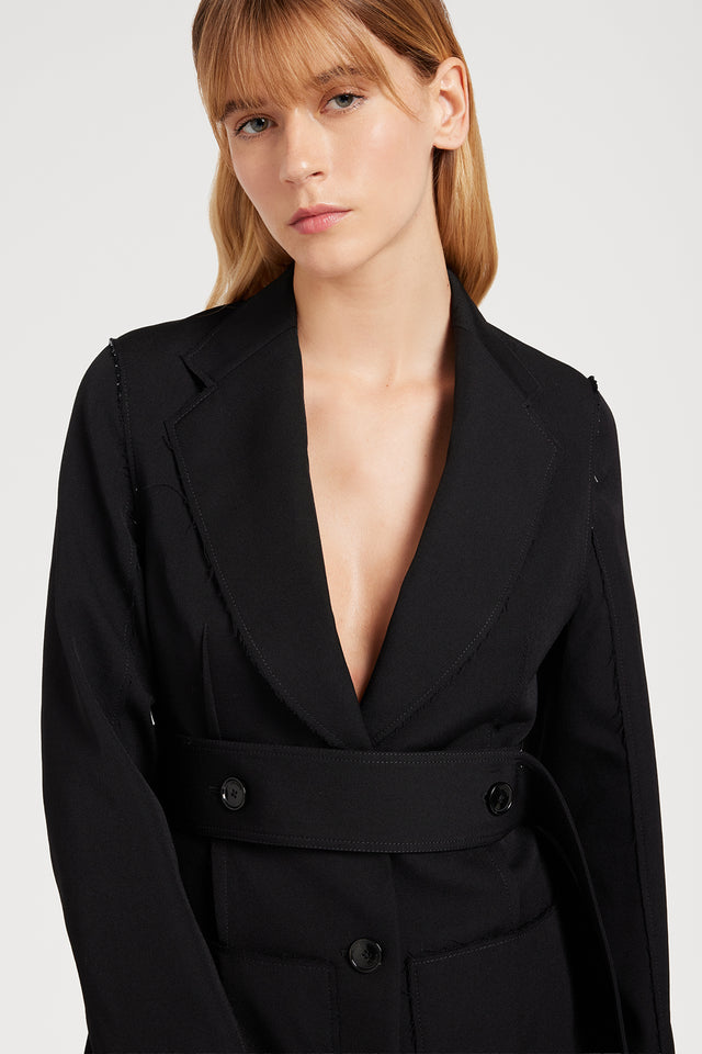 Ports 1961 BLACK BELTED BLAZER 999-BLACK