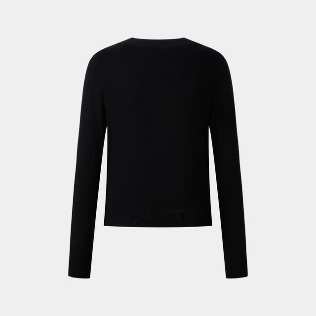 Ports 1961 BLACK BUTTONED CARDIGAN BLACK