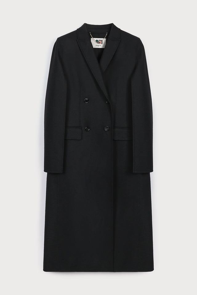 ports 1961 BLACK CAPE-STYLE COAT 999-BLACK