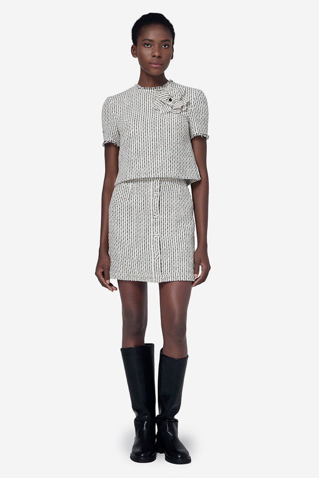 Ports 1961 BLACK & WHITE TWEED TOP WHITE & BLACK MIX