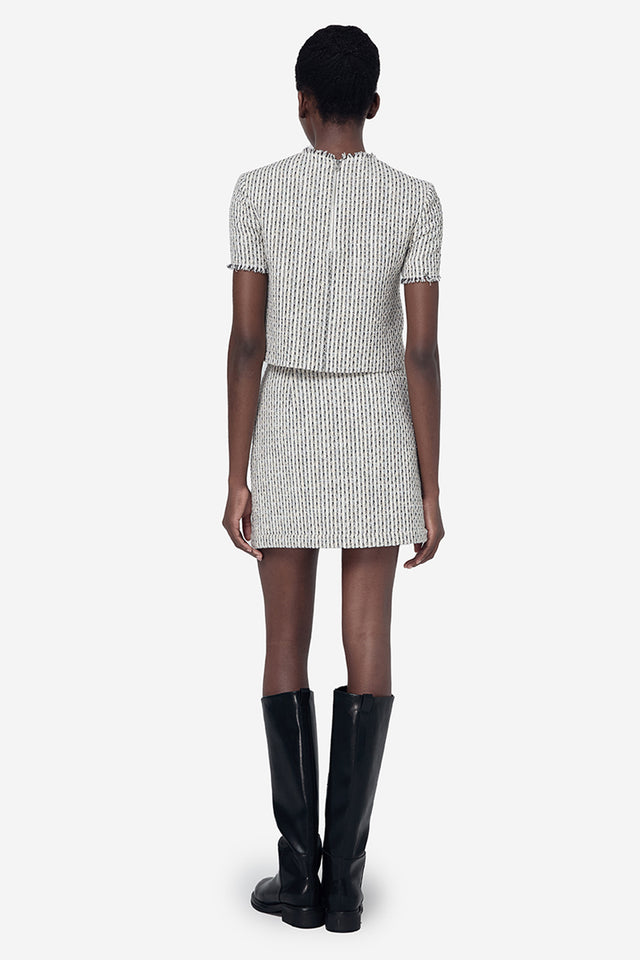 Ports 1961 BLACK & WHITE TWEED TOP WHITE & BLACK MIX