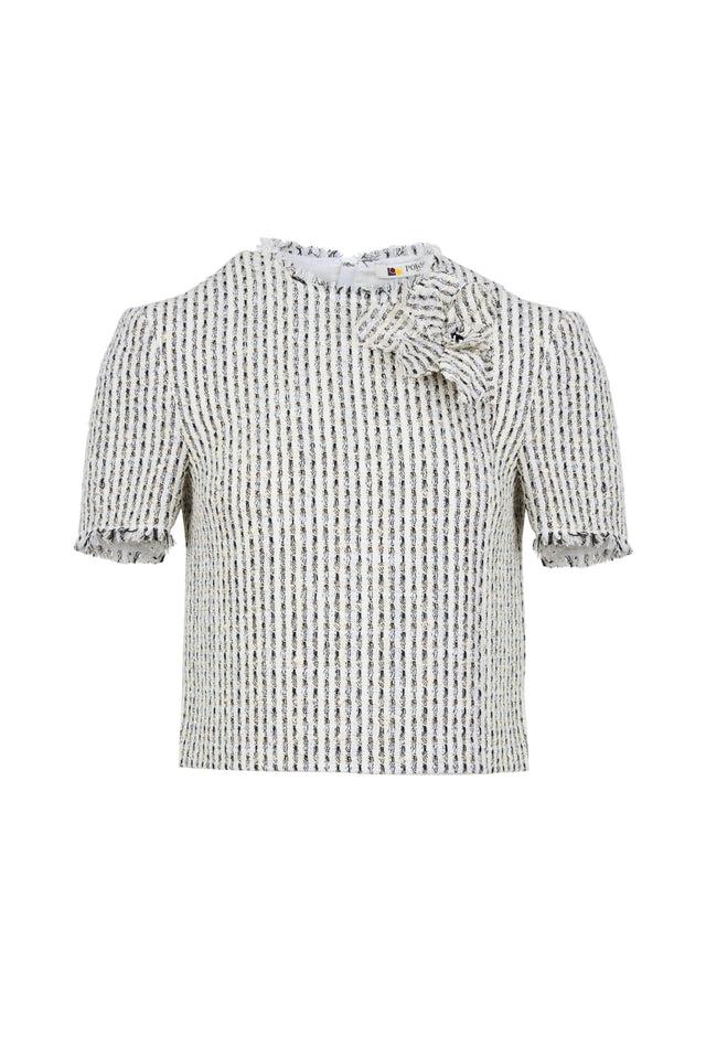 ports 1961 BLACK & WHITE TWEED TOP WHITE & BLACK MIX